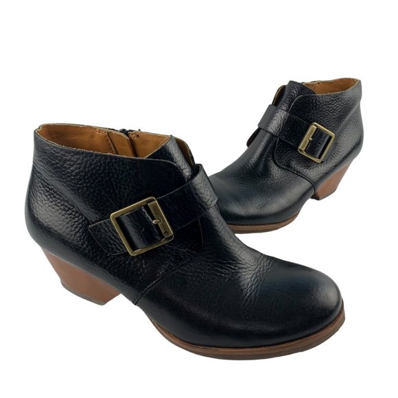 KORKS by Kork Ease Little Monkstrap Pebbled Leather Booties - Picture 12 of 12